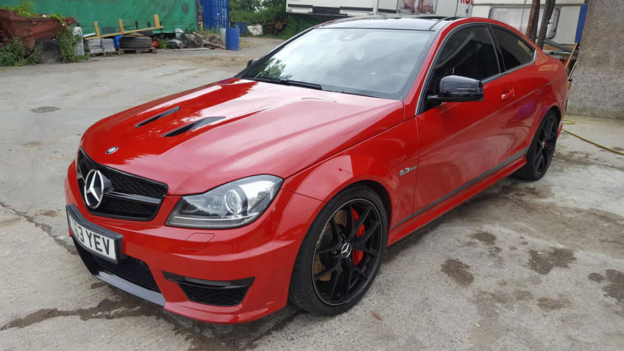 A luxury car after detailing by WK