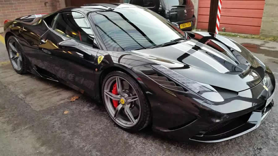 A supercar after detailing by WK