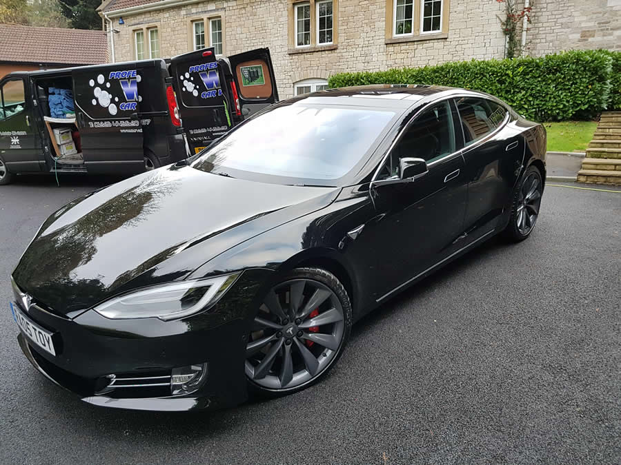 A luxury car after detailing by WK