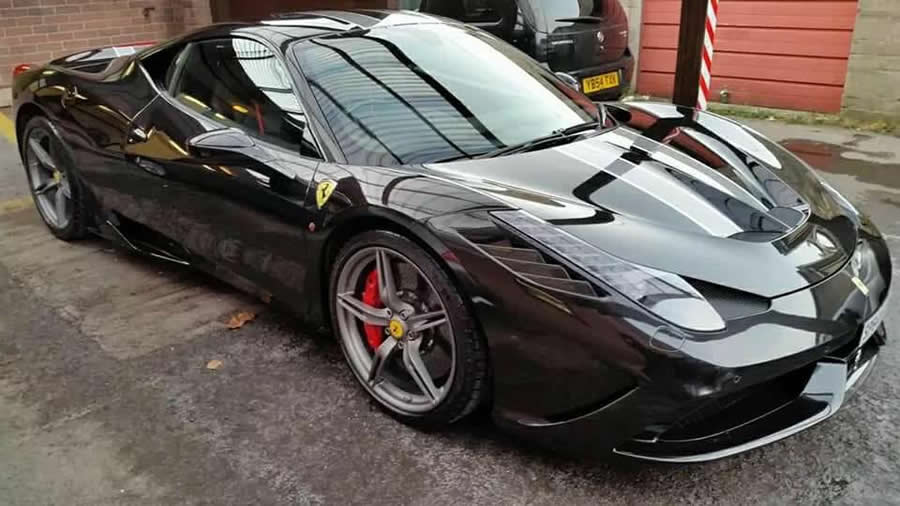 A supercar after detailing by WK