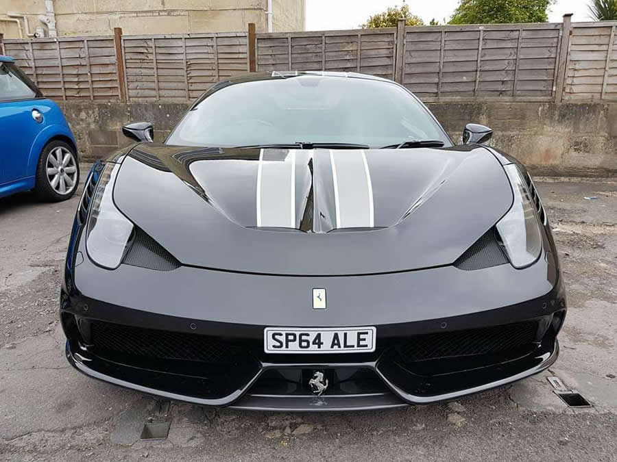A supercar after detailing by WK