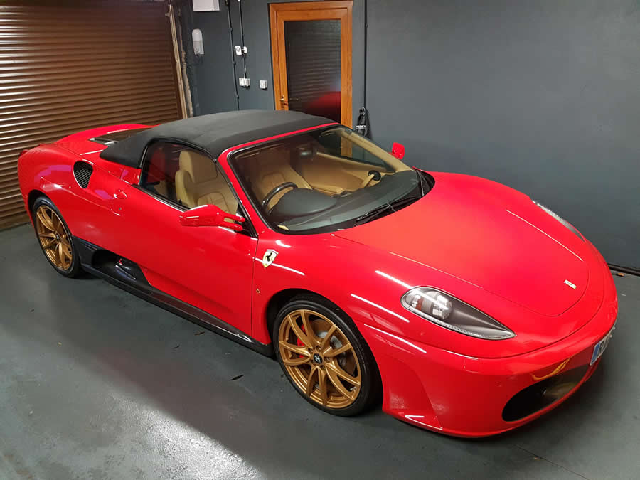 Red Ferrari with gold wheels from WK’s gallery